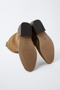 SPLIT SUEDE COWBOY BOOTS, CHARACTERISTICS - Zara фото 5