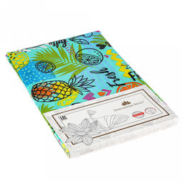 Скатерть 145х145см "Фреш Фуд", длина стола до 110см, на 4 персоны, рогожка, хлопок "Комфорт" 171г/м2, упаковка классическая 28х41см, "Домашняя мода" (Россия)