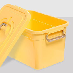 Контейнер для хранения с крышкой, объем 6.5 л, цвет бежевый