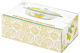 Жюльенница-кокотница 250 мл 16*10*8 см Лимоны с крышкой, NEW BONE CHINA - Elan gallery фото 17