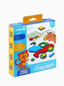 Детская развивающая игра Крошка Я «Маленький строитель / Транспорт», EVA + карточки, виды МИКС, Крошка Я