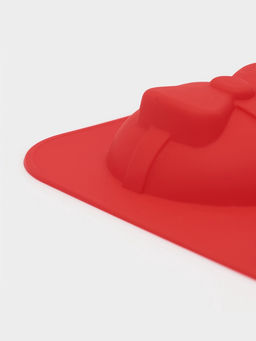 Форма для выпечки Доляна «Новый год. Праздник к нам приходит», силикон, 26×17.5 см, 6 ячеек, красная