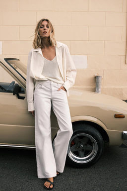 ZW COLLECTION WIDE-LEG LOW-RISE JEANS