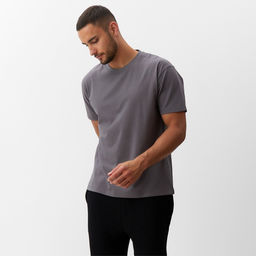 Футболка мужская MINAKU, серая, размер 46-48