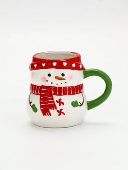 Подарочный набор новогодний Снеговик, гель для душа, кружка, мочалка и крем для рук, URAL LAB