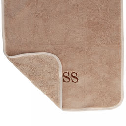 Килт махровый "Хозяин" 75х175см, хлопок 100%, на резинке с липучкой, на кнопке, с карманом, вышивка "Boss"; с полотенцем 75х36см, бежевый (Китай)