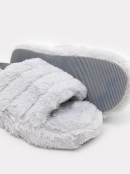 Женские домашние тапочки в светло-сером цвете - Mark formelle фото 3