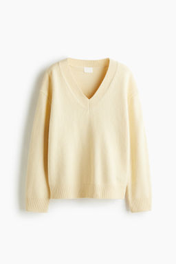 Jersey oversize con cuello de pico