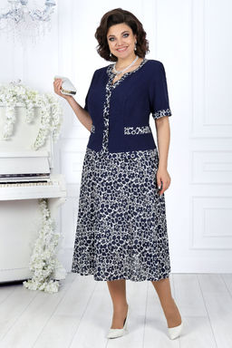 Платье Ninele 7431-Р темно-синий - Mira fashion фото 162