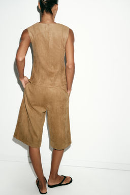 BERMUDA LARGA EFECTO ANTE / Camel medio - Zara фото 4