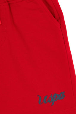 Красные вязаные шорты для мальчика - U.s. polo assn фото 3