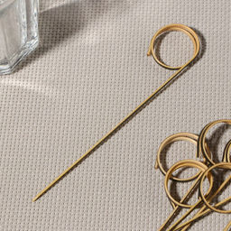 Шпажки Доляна «Природа», h=12 см, набор 50 шт., чёрные