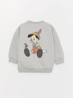 Bisiklet Yaka Pinokyo Bask?l? Erkek Bebek Sweatshirt - Waikiki фото 3