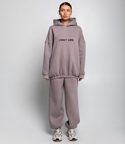 Спортивный костюм #БШ2889, бежево-серый