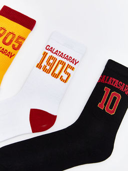 Galatasaray Bask?l? Erkek Soket ?orap 5li