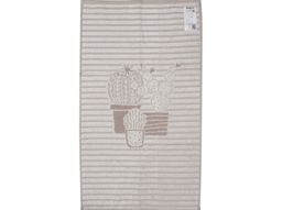 6с103.512ж2 Кактус-полоска (лен3) Полотенце махровое 50х90см