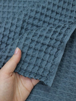 Вафельное премиум-полотно Бохо цв.мурена винтаж, ш.1.5м, хлопок-100%, 275гр/м.кв - Купава фото 4