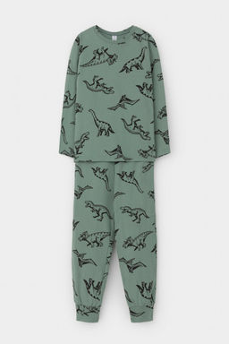 К 1561/весенний зеленый,динолэнд пижама дет - Crockid фото 2
