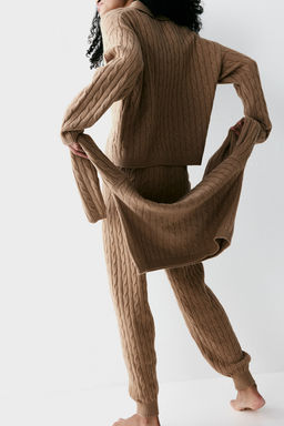 Jersey tipo polo en punto trenzado - H&m фото 4