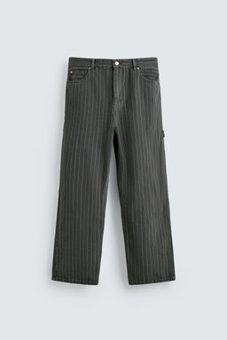 PINSTRIPE BAGGY FIT TROUSERS - Zara фото 7