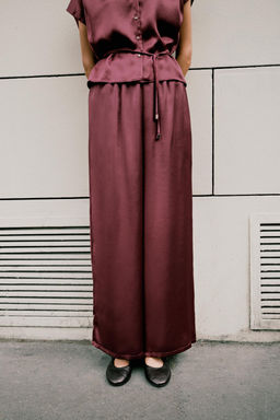 HIGH-WAIST SLIM TROUSERS - Zara фото 2