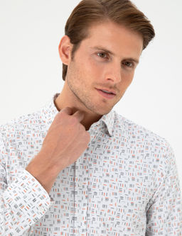 Turuncu Slim Fit Uzun Kollu G_mlek - Pierre cardin фото 2