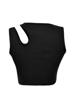 Trendyolmilla Siyah-Beyaz 2li Paket Cut Out Detayl? Fitted Crop Fitilli Esnek Orme Atlet TWOSS23AL00006  фото 25