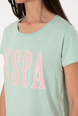 Kad_n Su Ye_ili Bisiklet Yaka Ti__rt Sepette S_rpriz _ndirim - U.s. polo assn фото 7