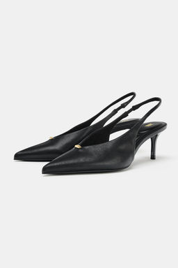 HEELED SLINGBACK SHOES - Zara фото 5