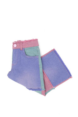 Розовые джинсовые брюки для девочек