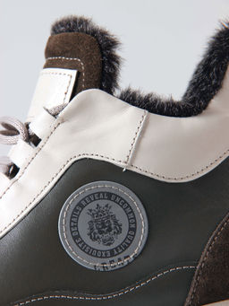 Ботинки 350.uno2gr. хаки бежевый/Байка