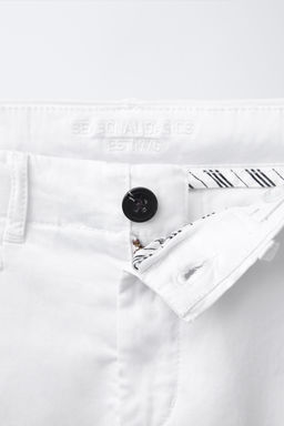 BASIC SLIM FIT CHINO BERMUDA SHORTS - Zara фото 3