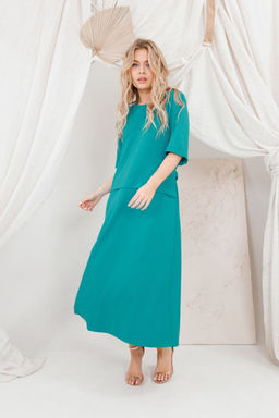 Платье AMORI 9682 бирюза  фото 3