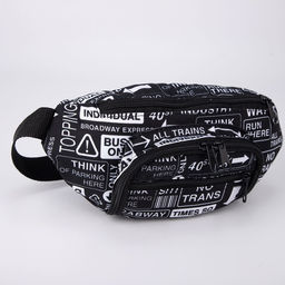 Сумка поясная на молнии, наружный карман, цвет чёрный - Nazamok фото 5