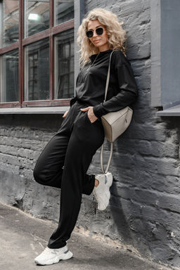 Костюм спортивный без начеса на молнии 43065