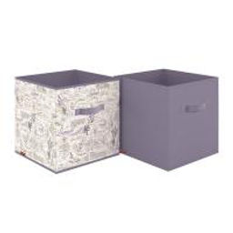 VAL LV-BOX-SK Набор коробов стеллажных без крышки, 2 шт., 31*31*31 см и 31*31*31 см, LAVANDE, шт