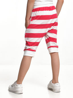 Бриджи в полосу UD 0164 красный - Mini maxi фото 4