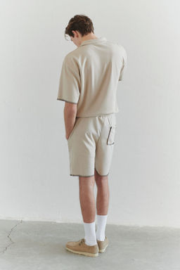 TRENDYOL MAN Limited Edition Tas Regular/Normal Kesim Dikis Detayl? Sort & Bermuda TMNSS25SR00018 - Trendyolmilla фото 2