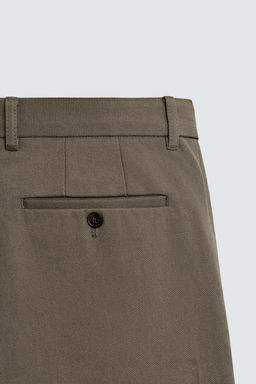 PANTAL?N STRAIGHT FIT ESTRUCTURA / Tostado - Zara фото 9