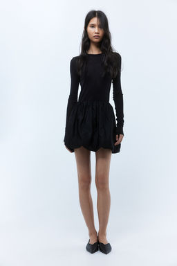 Bubble-hem mini skirt - H&m фото 3