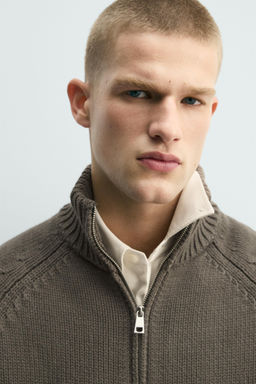 CHAQUETA PUNTO ESTRUCTURA LAVADA / Gris - Zara фото 6