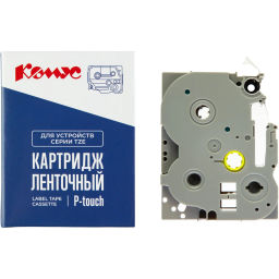 Картридж Комус TZE-131(Brother TZE-131 черный на прозрачном ,12мм/8м)