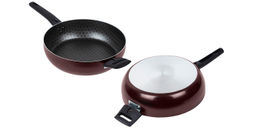 60692634 Сотейник 260мм, 2 ручки, стекл.крышка "Кружево"