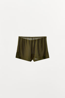 100% SILK SHORTS - Zara фото 8