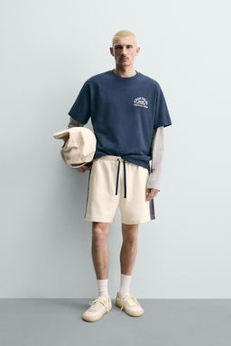 CAMISETA ESTAMPADO N?UTICO COMBINADO / Marino