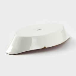 Блюдо керамическое сервировочное «Сапфир», 25.5×14×5.5 см, оранжевый