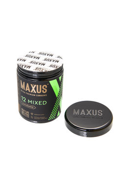 Презервативы Maxus Mixed, набор, латекс, пластиковый кейс, 12 шт.