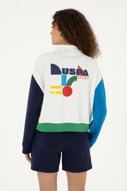 Женский белый свитшот Неожиданная скидка в корзине - U.s. polo assn фото 12
