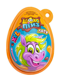 Печенье с шоколадной пастой и игрушкой Шокоприз XXL: Няшка - Коняшка, 30 г