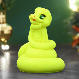 Фигурное мыло Змейка Ёлочка желтое, 55г - Мыльные штучки фото 2